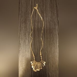 Feathery Silver Necklace